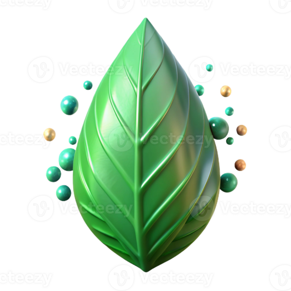 serene classic Jade Green Leaf Isolated Element exclusive png