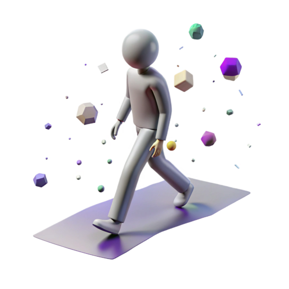 dramatic classic Long Shadow of a Person Walking Isolated high resolution png