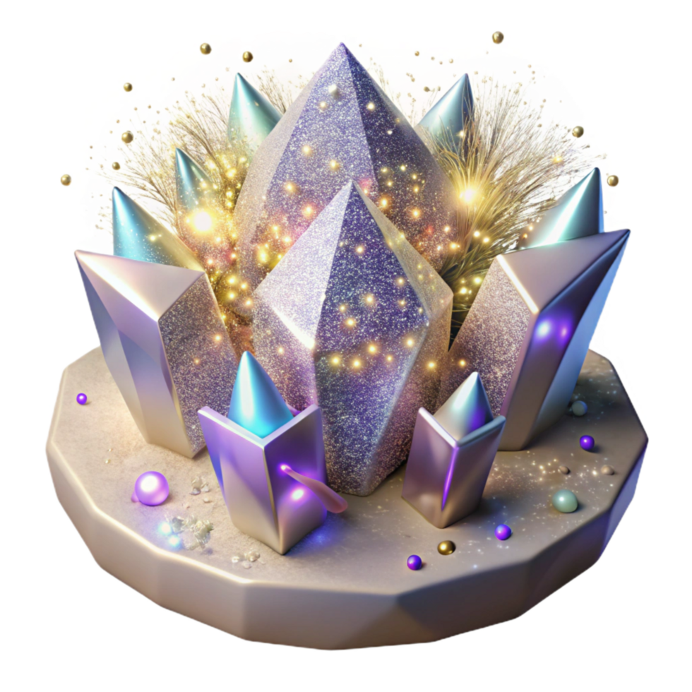 wonderful artistic Magical Light Particles with Glitter Effect Isolated high resolution png