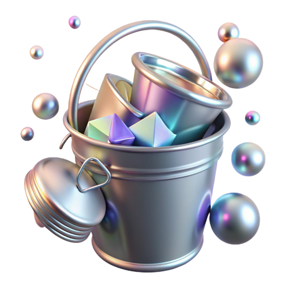 stunning traditional Metal Bucket Empty Transparent high resolution png