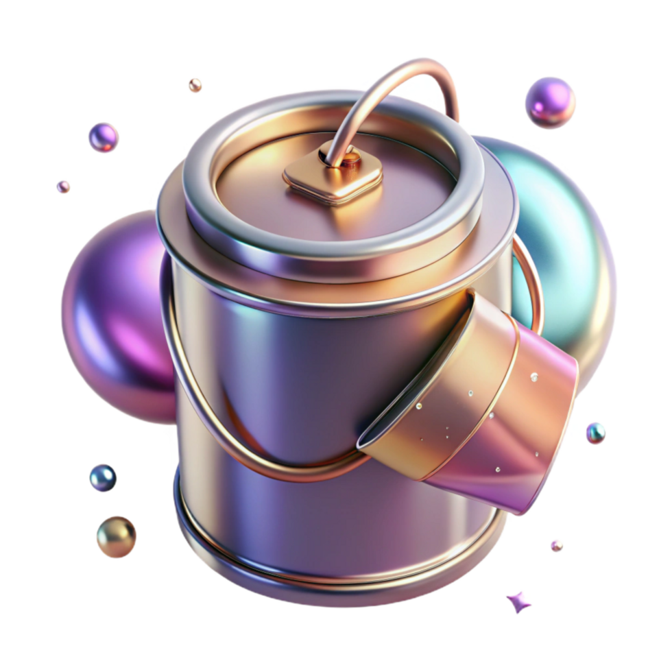impressive rustic Metal Can Side View with Label Transparent Background png