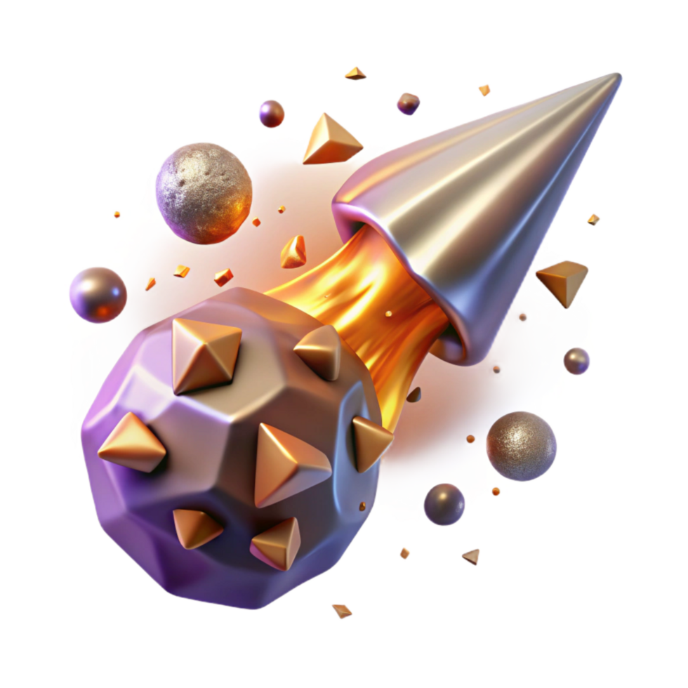stunning minimalist Meteor Shower Radiant Isolated with Origin Point authentic png