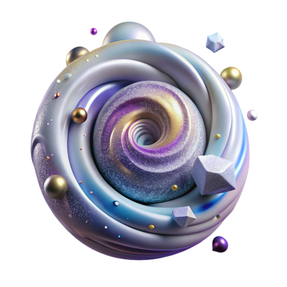 dramatic minimalist Nebula Swirls Isolated Graphic authentic png