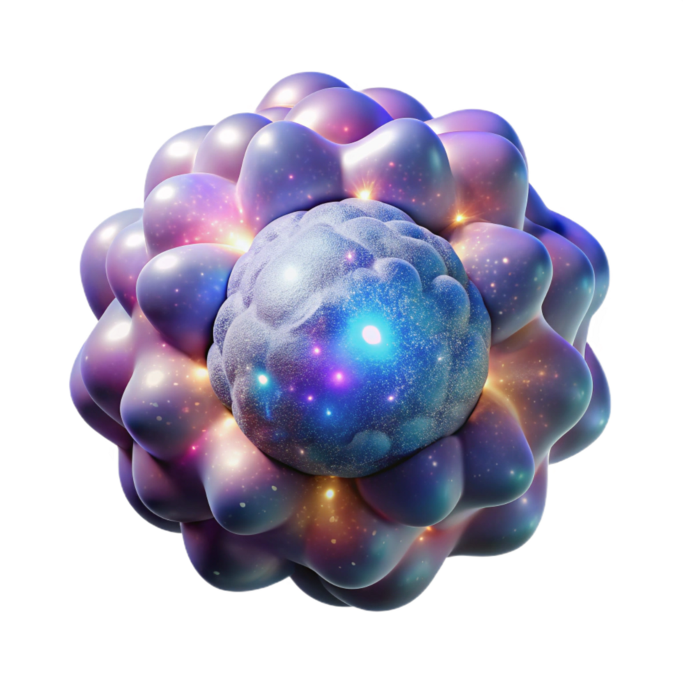 impressive rustic Nebula with Bright Core Transparent Element png