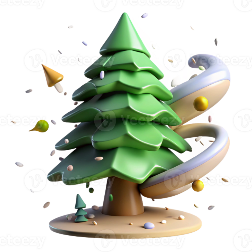 impressive traditional Pine Tree Bending in Strong Wind Cutout authentic png