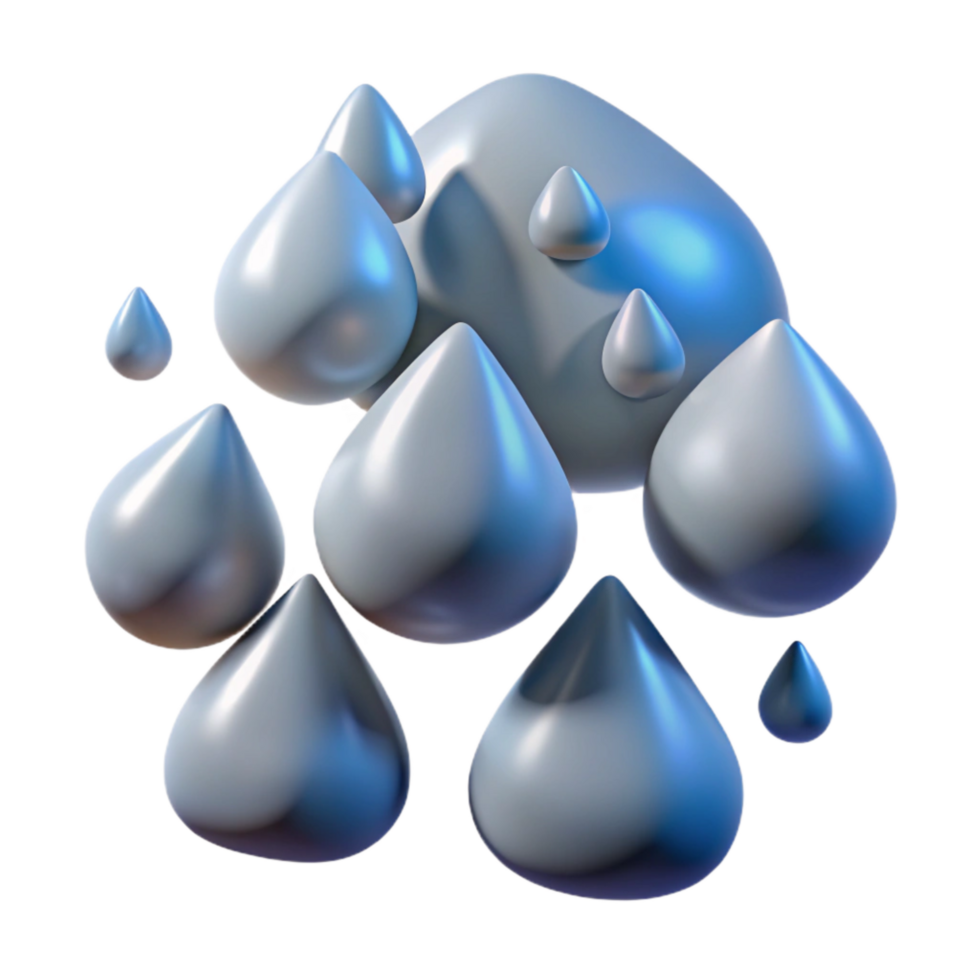 magnificent classic Rain Drops on Cobblestone Cutout Isolated Element high resolution png