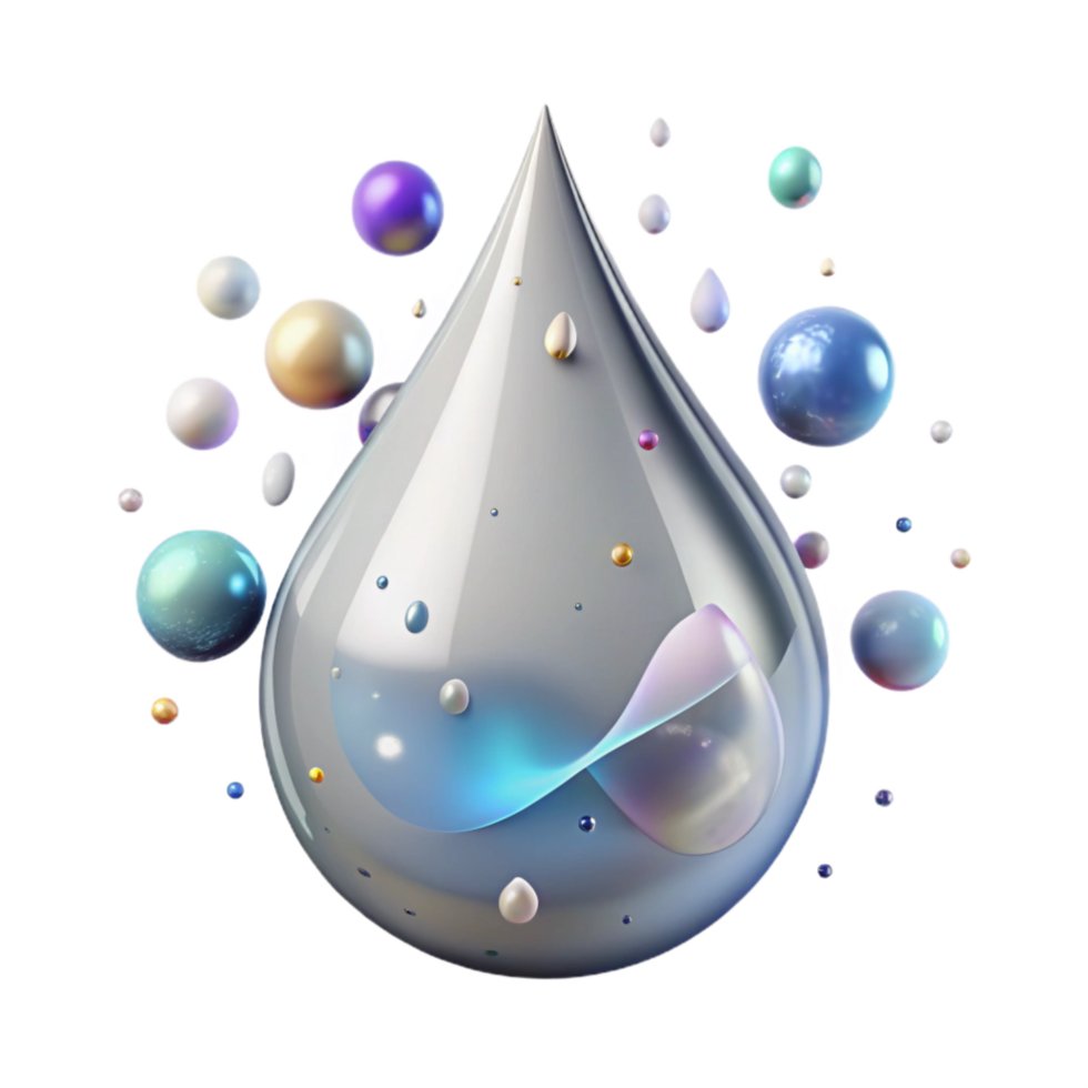 beautiful minimalist Rain Drop Splash Isolated on Transparent Background exclusive png