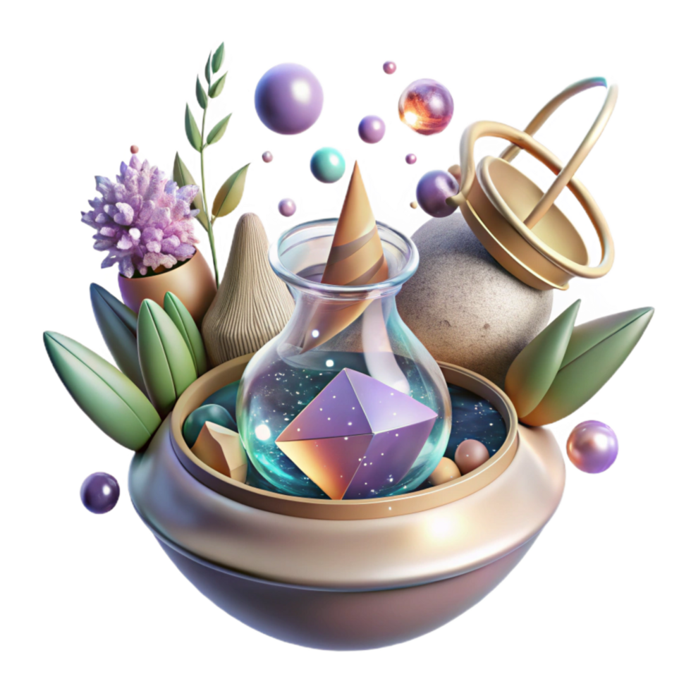 stunning creative Realistic Healing Herbal Infusion Transparent Background high resolution png