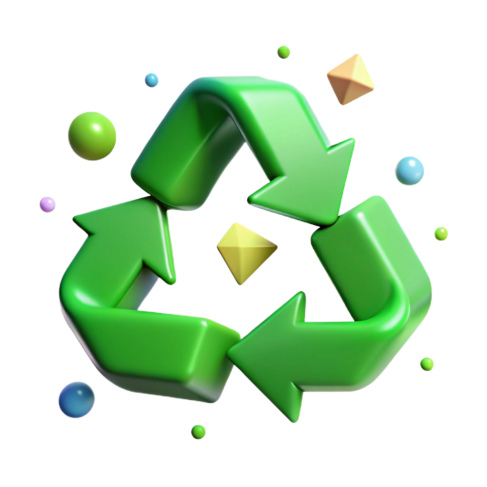 extraordinary contemporary Recycle Symbol Green Arrow Isolated high resolution png