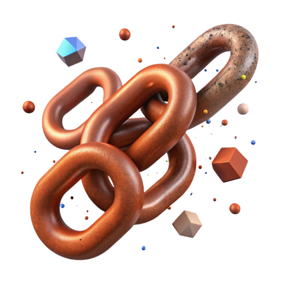 wonderful contemporary Rust Colored Chain Links with Grunge Texture Cutout exclusive png