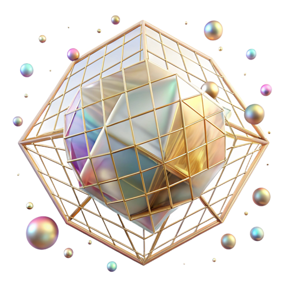 stunning classic Shimmering Light Grid with Geometric Lines Cutout premium png
