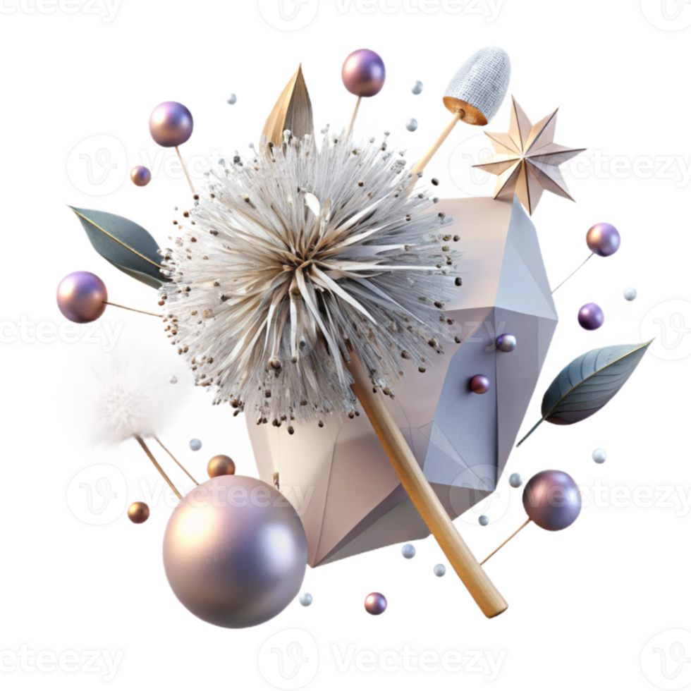 wonderful contemporary Single Dandelion with Seeds on Transparent Background original png