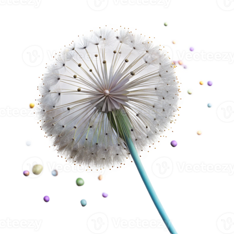 impressive creative Single Dandelion Seed Head Cutout exclusive png
