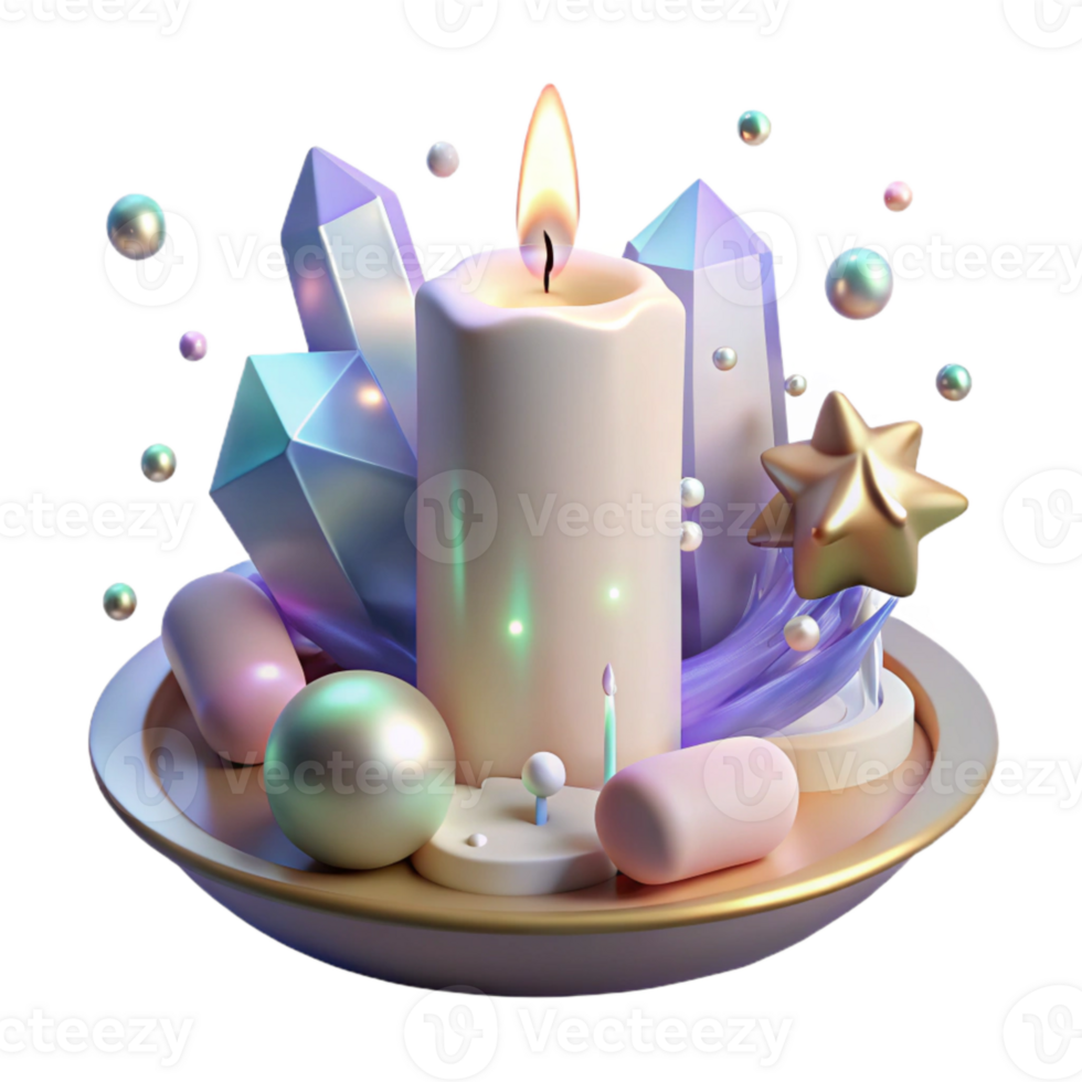 vibrant rustic Soft Focus Healing Candlelight Scene Cutout authentic png
