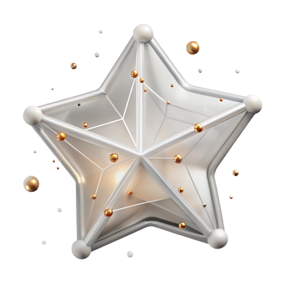 wonderful abstract Star Constellation Outline Transparent Background high quality png