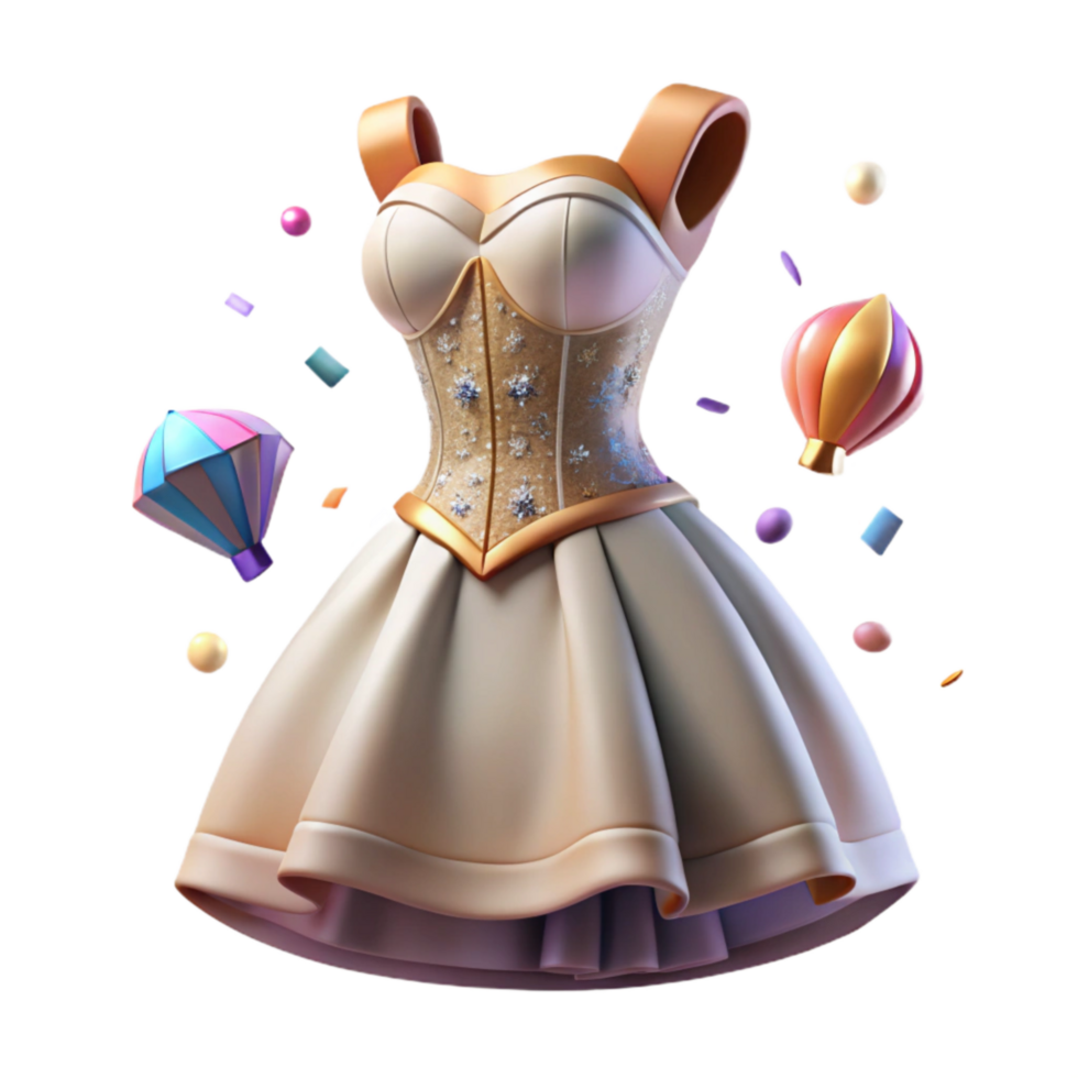 dramatic modern Victorian Era Dress Form Side View Cutout Element high resolution png
