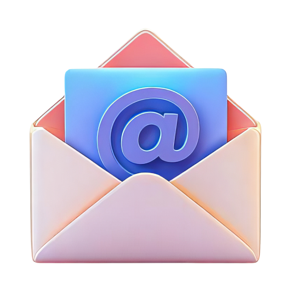 Colorful Illustration of Email Notification Concept png