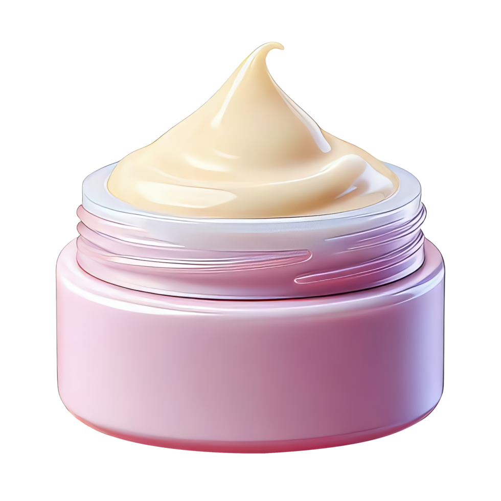 Cream Container with Creamy Texture for Beauty Products png