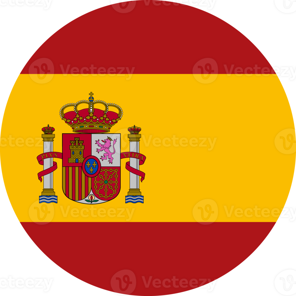 Spain Flag Round Icon png