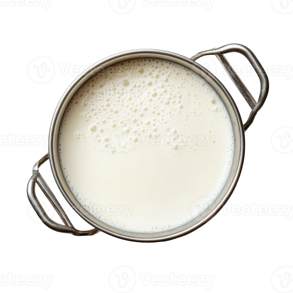 Cooking Pot of Milk on Transparent Background png