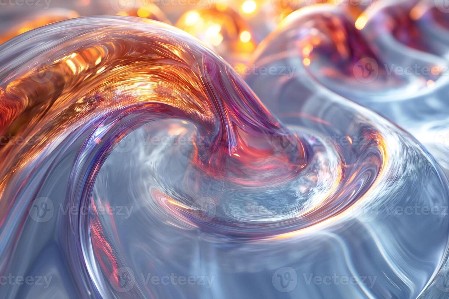 A dynamic swirl of colorful, translucent liquid creates a mesmerizing visual effect, conveying a sense of movement and fluidity. photo