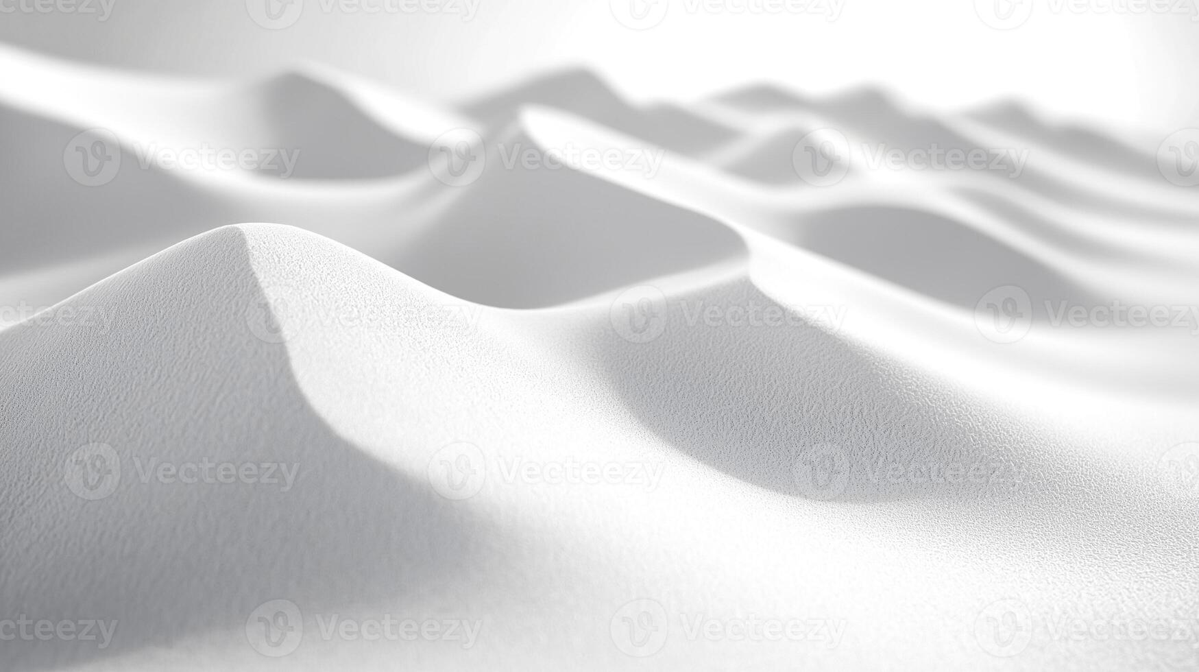 A serene landscape of white sand dunes, creating a calming and minimalistic atmosphere. photo