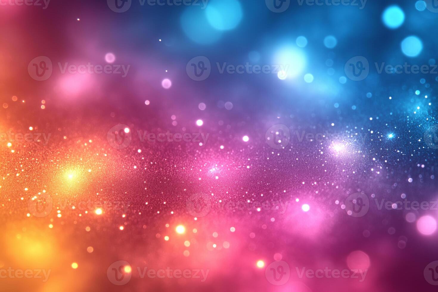 A vibrant blend of colorful lights creating a dreamy cosmic background. photo