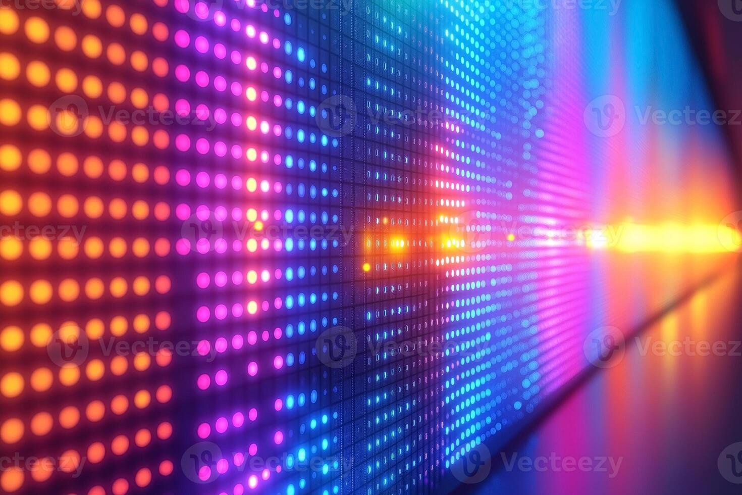 Vibrant abstract LED lights display showcasing a spectrum of colors. photo