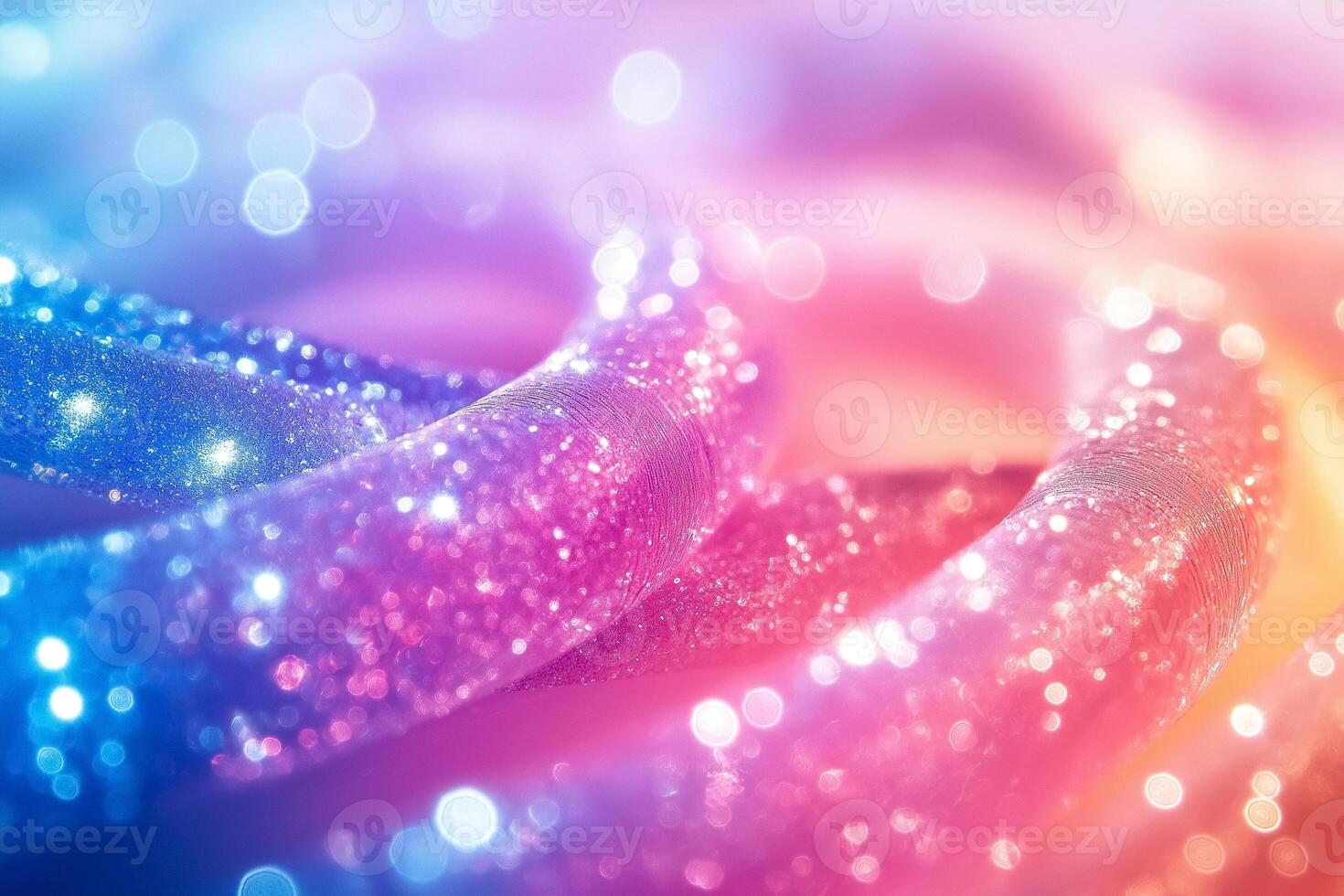 Colorful, glittery swirls create a dreamy, enchanting effect in a vibrant abstract design. photo