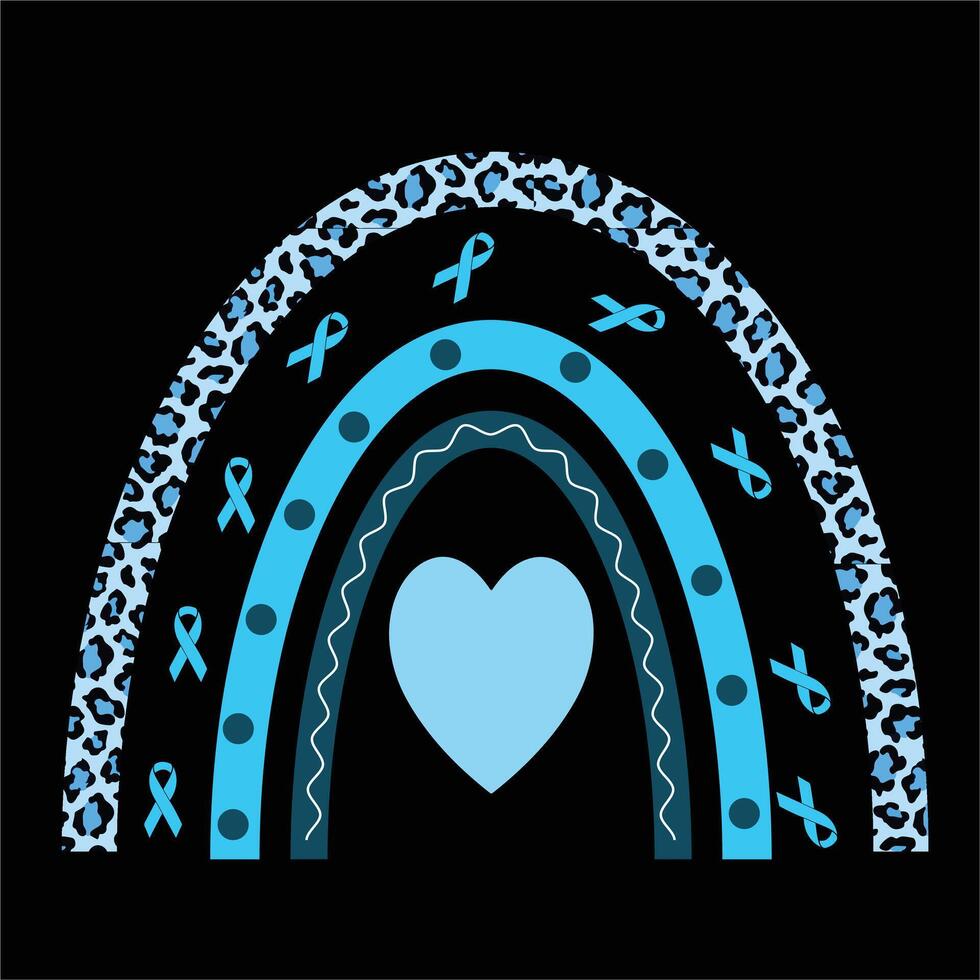 Hope in Blue - Diabetes Rainbow vector