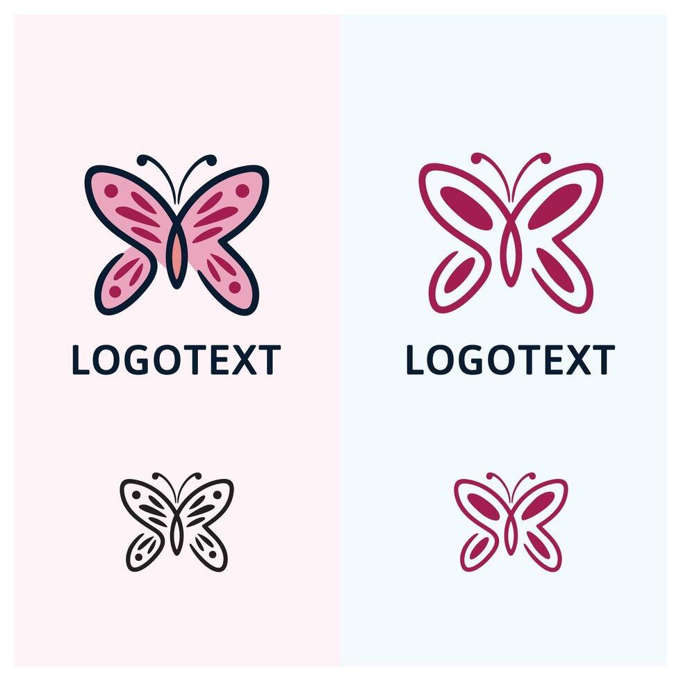 Letter SB forming Butterfly silhouette logo template vector