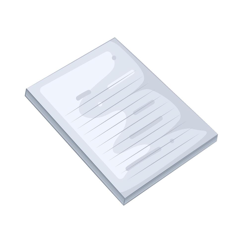 Illustration of notepad paper vector