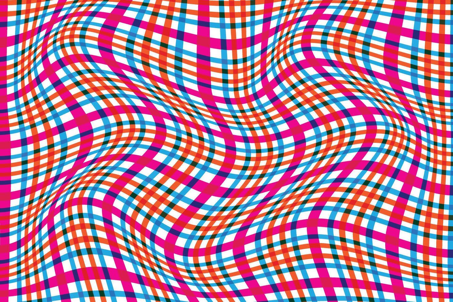 simple abstract pink orange sky color plaid check wavy pattern the pattern of the squares creative geometric smooth texture plaid check tartan gingham wavy pattern that can be used as a background vector