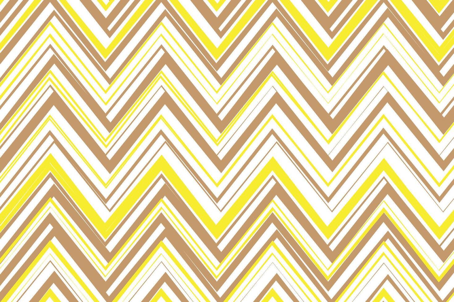 simple abstract brown yellow color thin to thick zig zag line pattern chevron pattern in yellow and brown vector