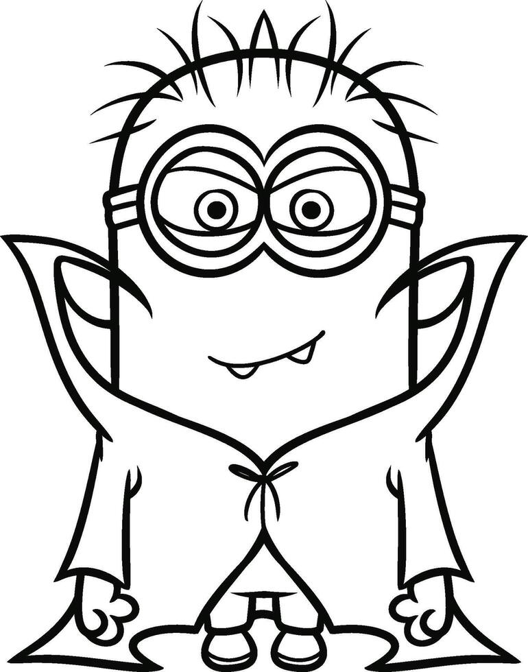 minion as Dracula vector