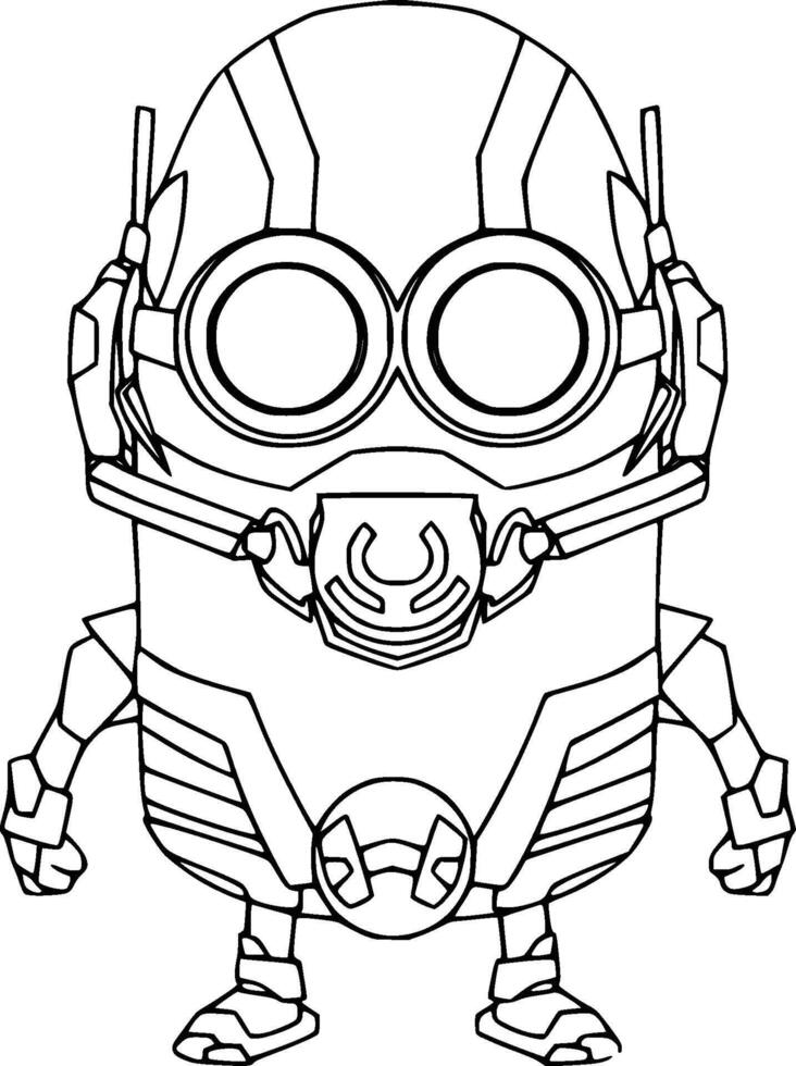 minion as ant man vector