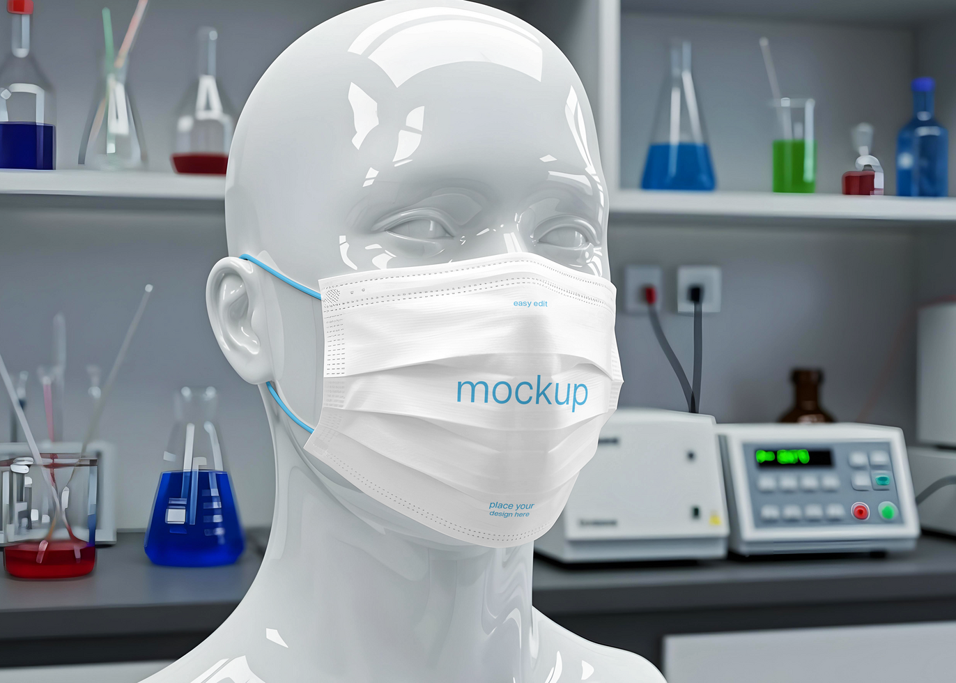 Face Mask Mockup psd