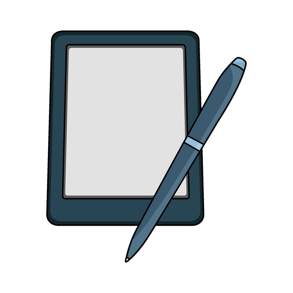 illustration of Tablet device vector