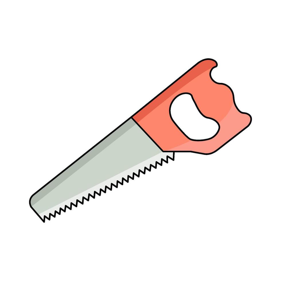 illustration of Hand Saw vector