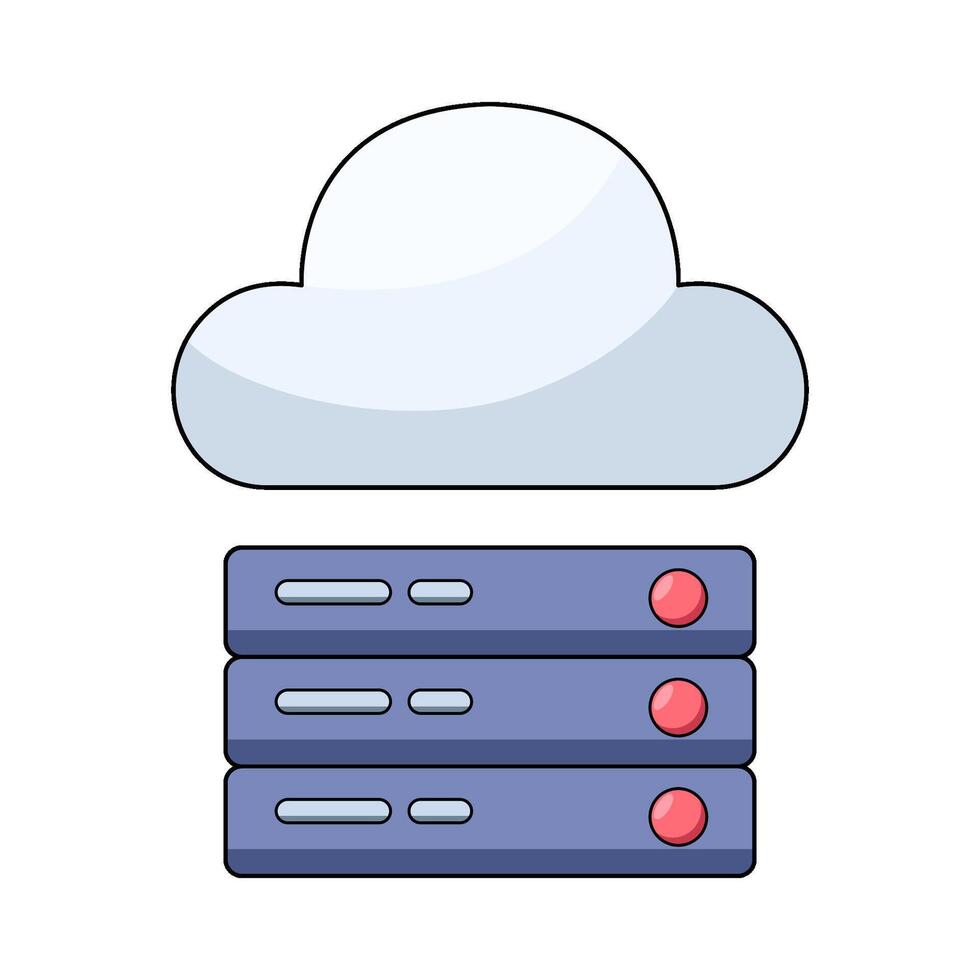 Cloud Storage illustration vector