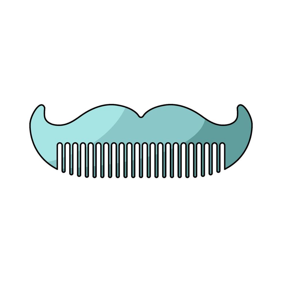 illustration of Mustache Comb vector