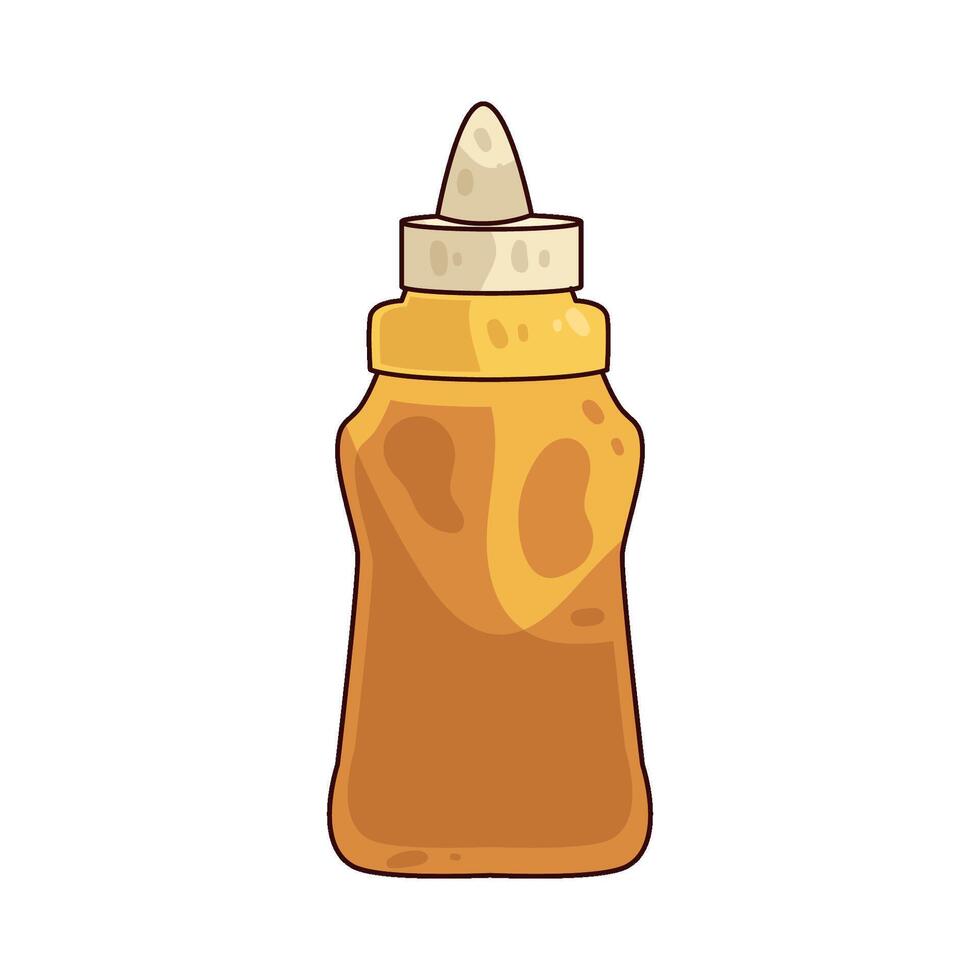 mustard sauce illustration vector