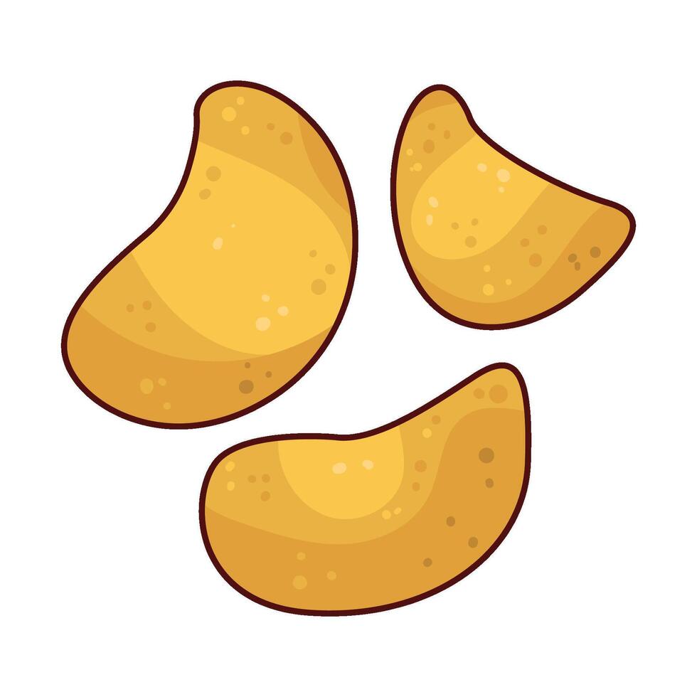 potato chips illustration vector