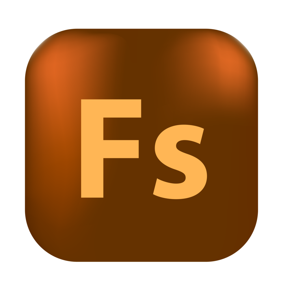 Adobe Fuse logo, square rounded Adobe Fuse logo, Adobe Fuse logo free download png