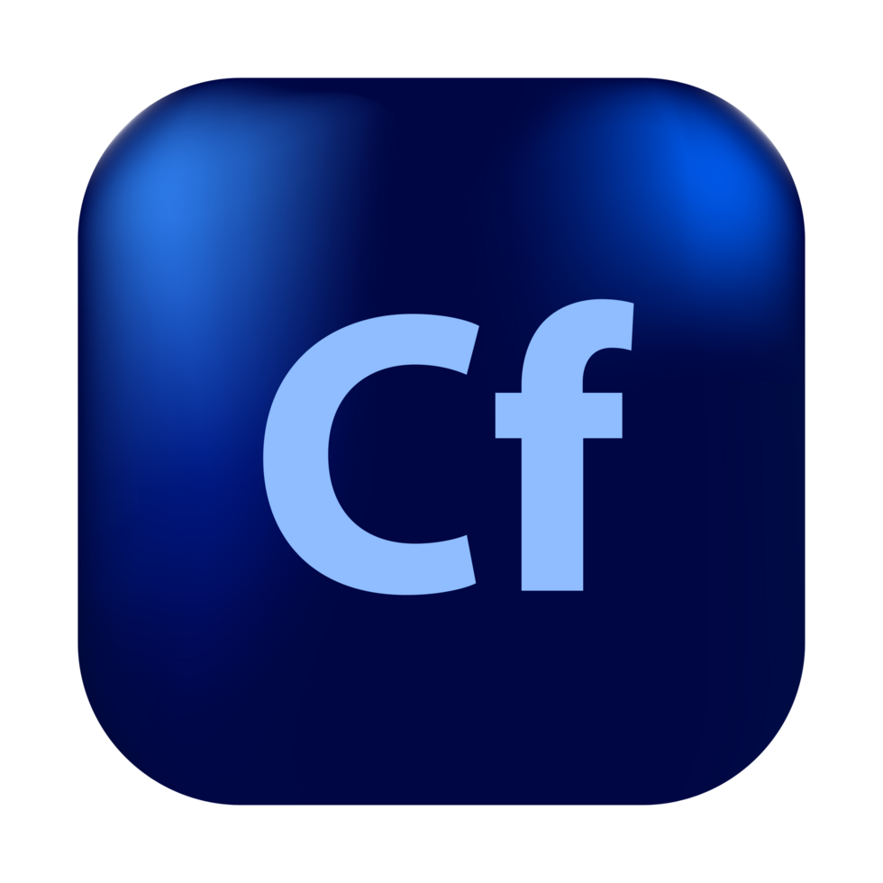 Adobe ColdFusion logo, square rounded Adobe ColdFusion logo, Adobe ColdFusion logo free download png