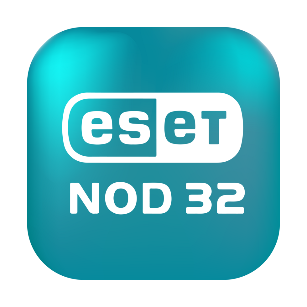 Eset nod32 antivirus logo, square rounded Eset nod32 antivirus logo, Eset nod32 antivirus logo free download png