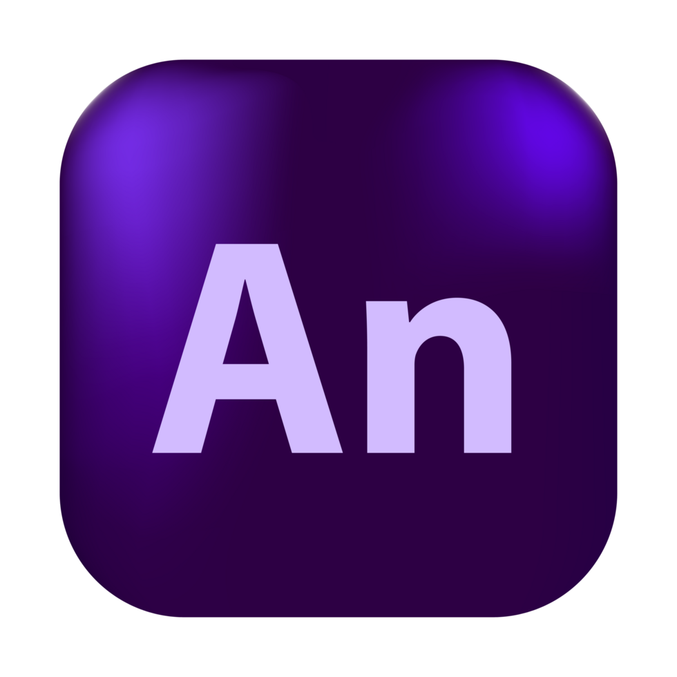 Adobe Animate logo, square rounded Adobe Animate logo, Adobe Animate logo free download png