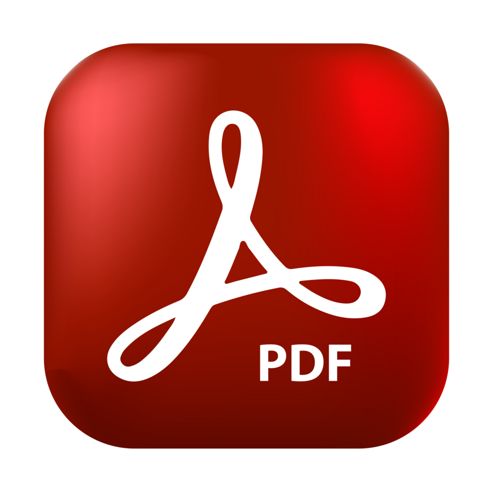 Adobe Acrobat Reader logo, square rounded Adobe Acrobat Reader logo, Adobe Acrobat Reader logo free download png