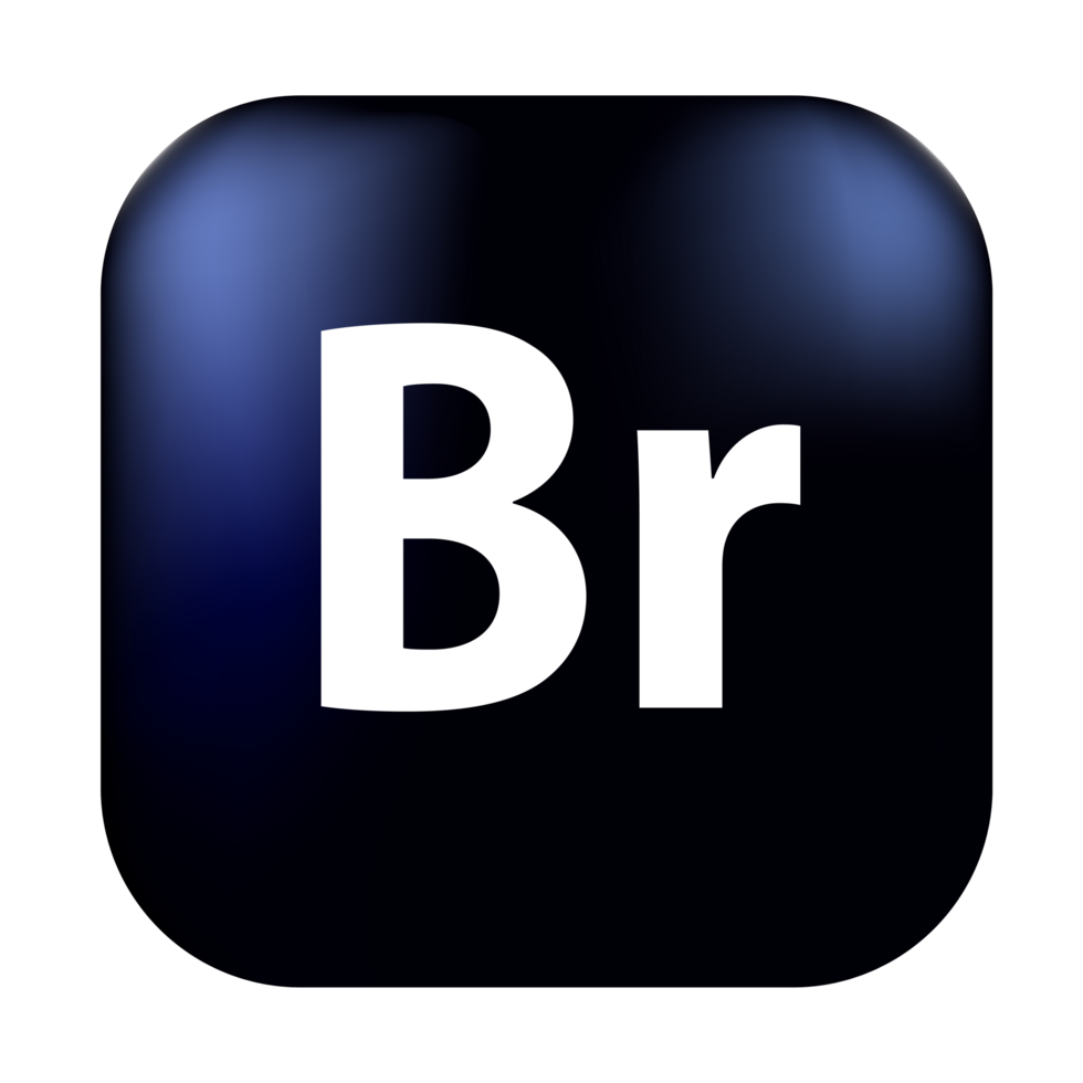 Adobe Bridge logo, square rounded Adobe Bridge logo, Adobe Bridge logo free download png