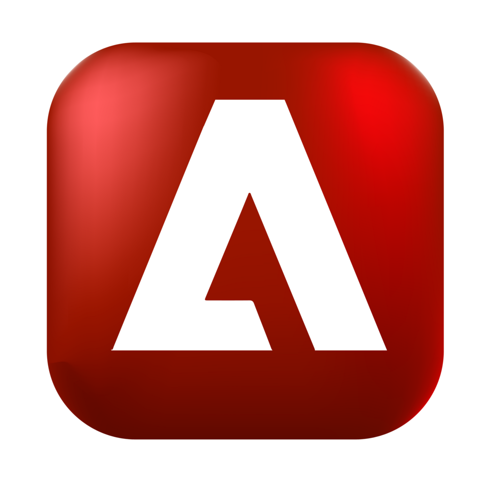 Adobe logo, square rounded Adobe logo, Adobe logo free download png